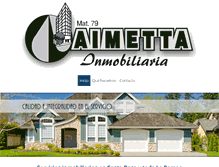 Tablet Screenshot of aimettainmobiliaria.com